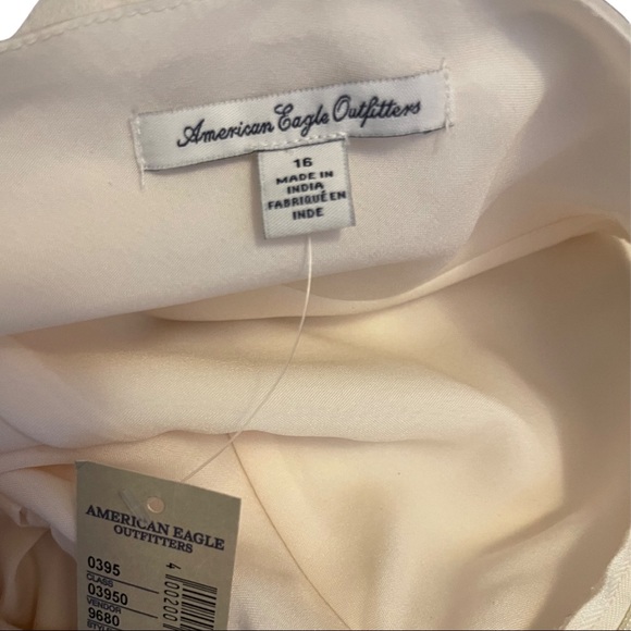 American Eagle, off-white dress w/asymmetrical, 16 - Picture 8 of 8